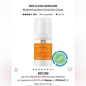 REN Brightening Dark Circle Eye Cream
